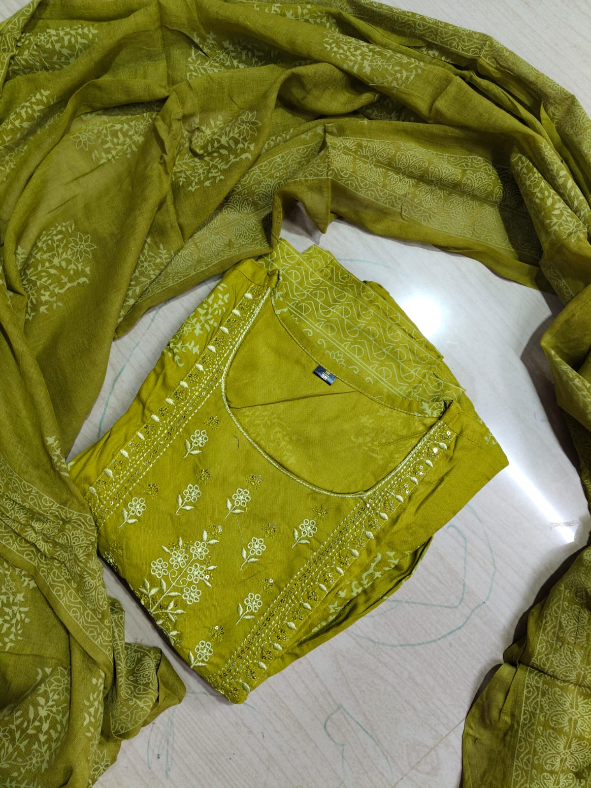 Cotton Floral Anarkali  -  AS60