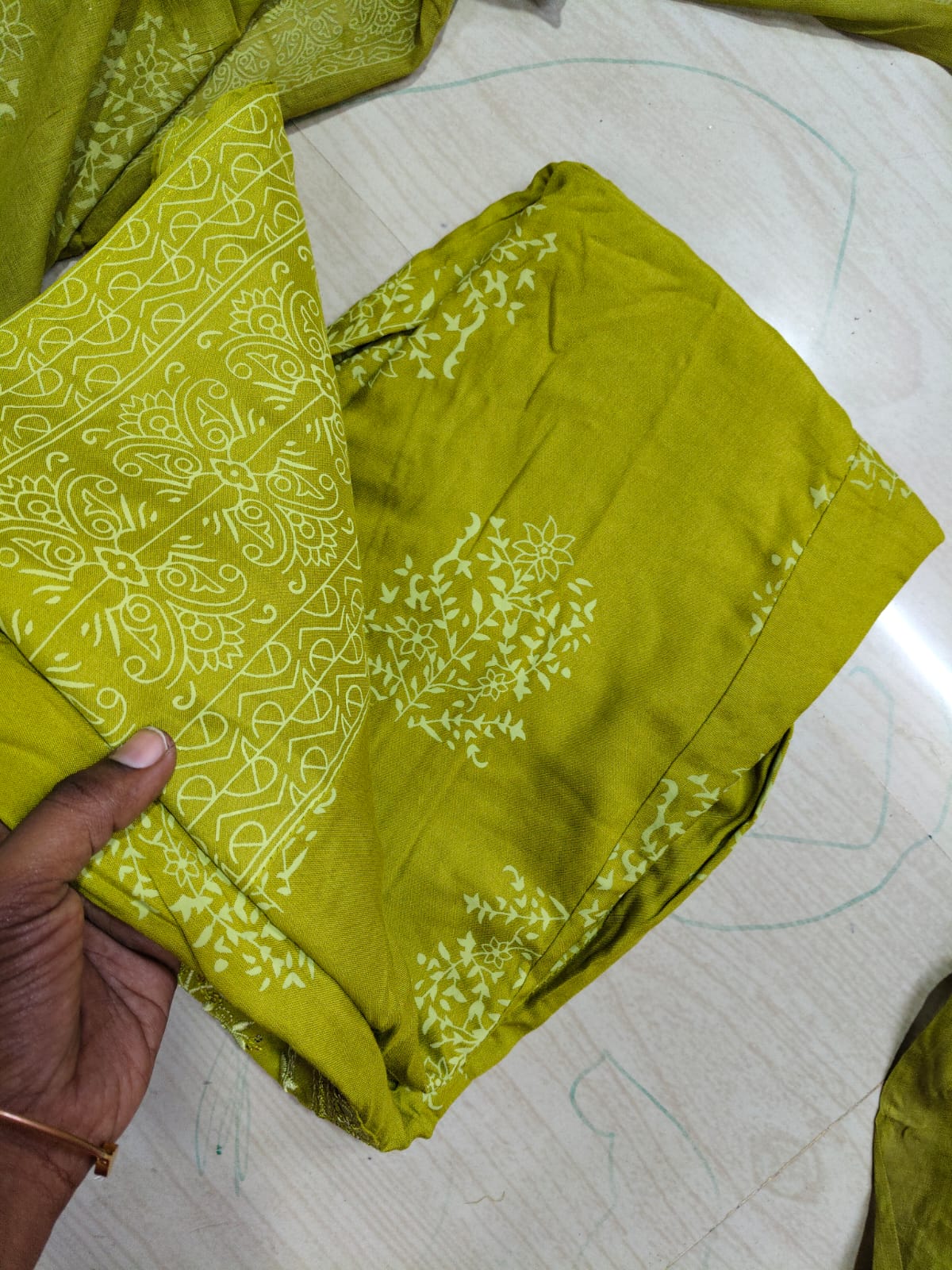 Cotton Floral Anarkali  -  AS60