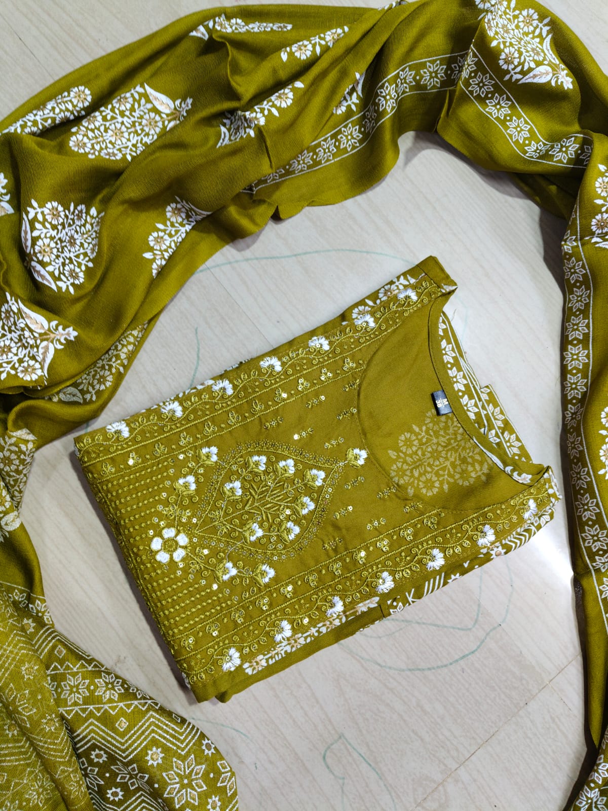 Cotton Floral Anarkali  -  AS55