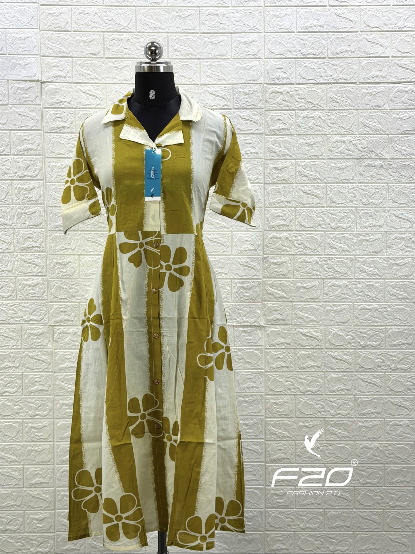 Cotton collar neck Frock  CCF33