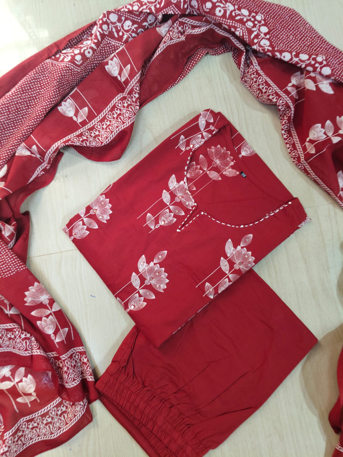 Budgeted Cotton 3 Piece Set - BC53