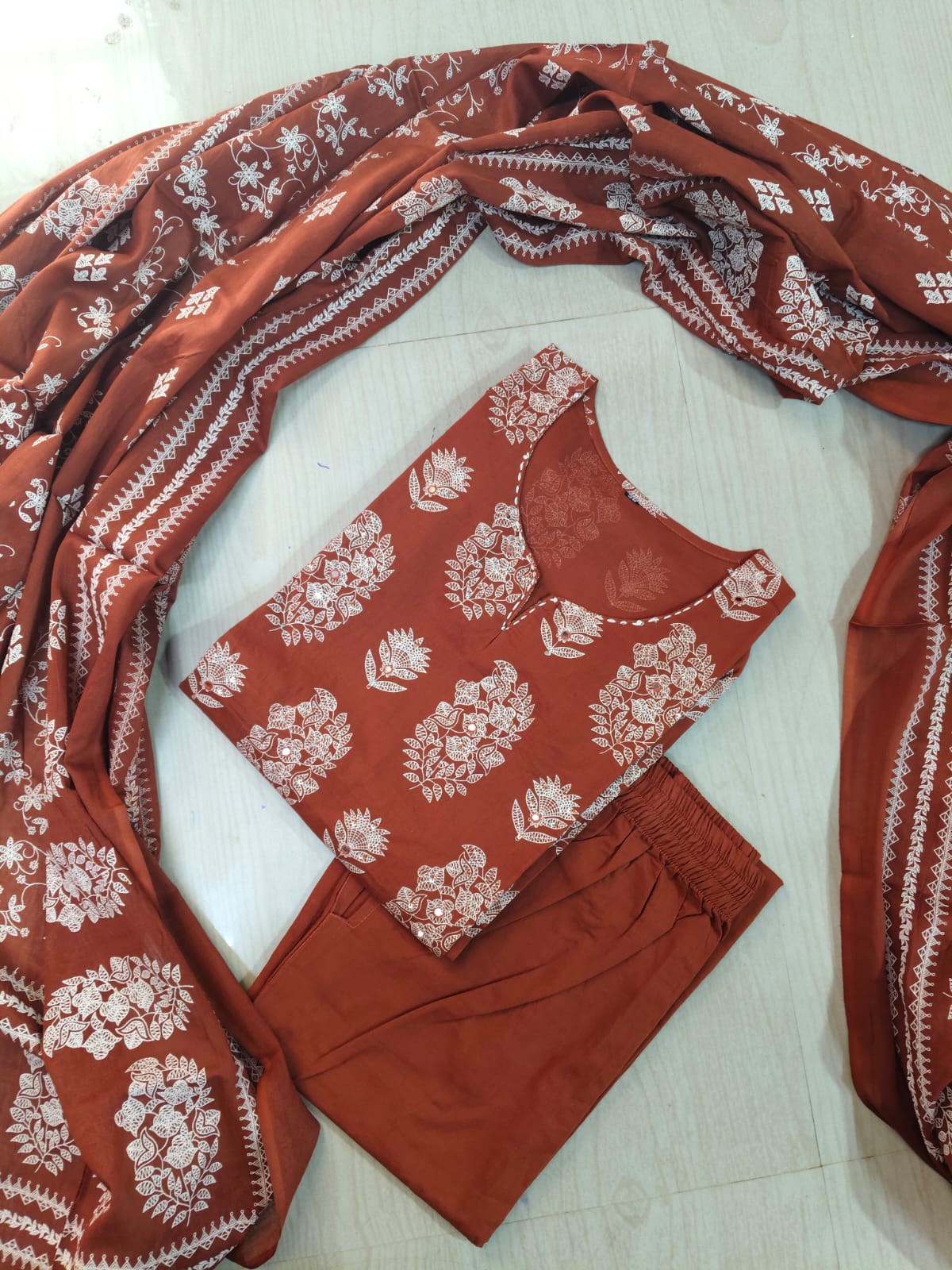 Budgeted Cotton 3 Piece Set - BC48