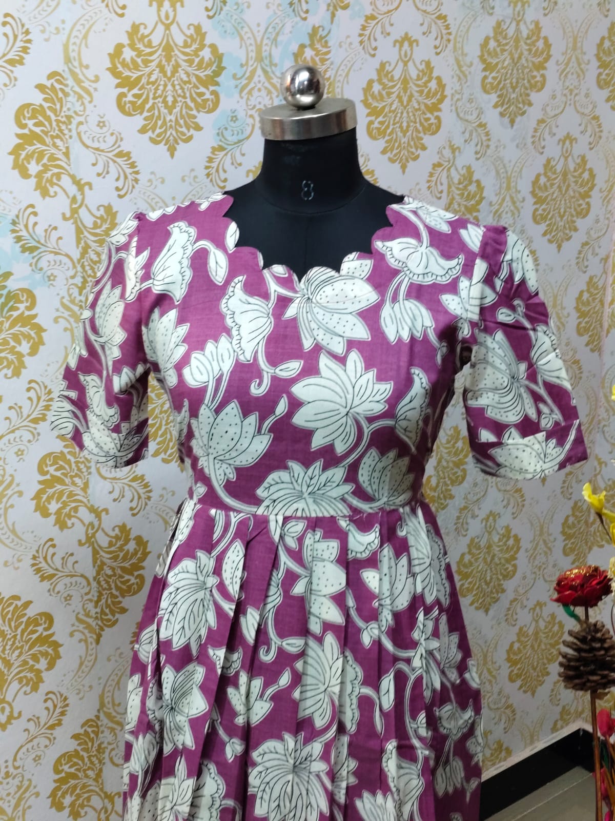 Cotton Floral Frock - CFF60