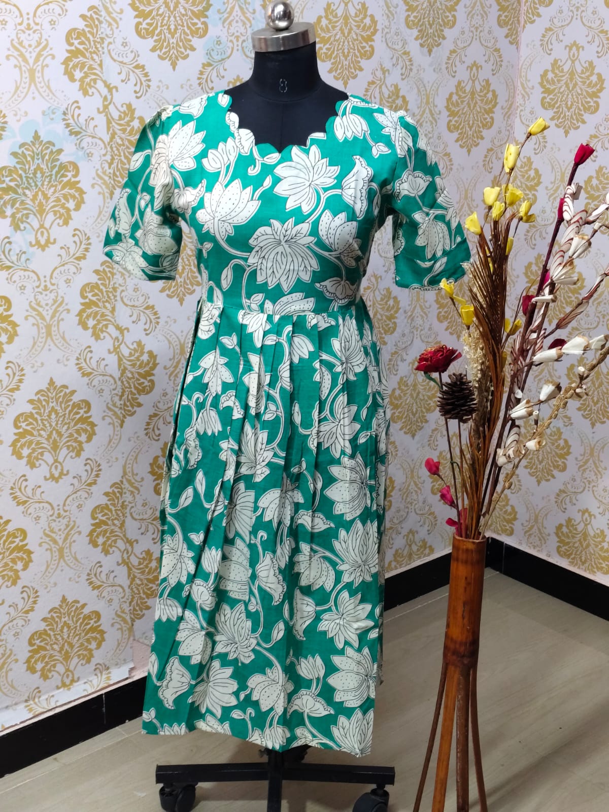 Cotton Floral Frock - CFF61