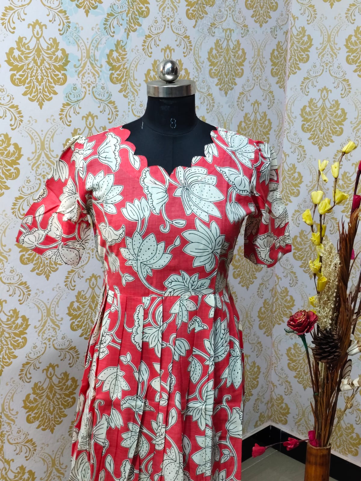 Cotton Floral Frock - CFF63