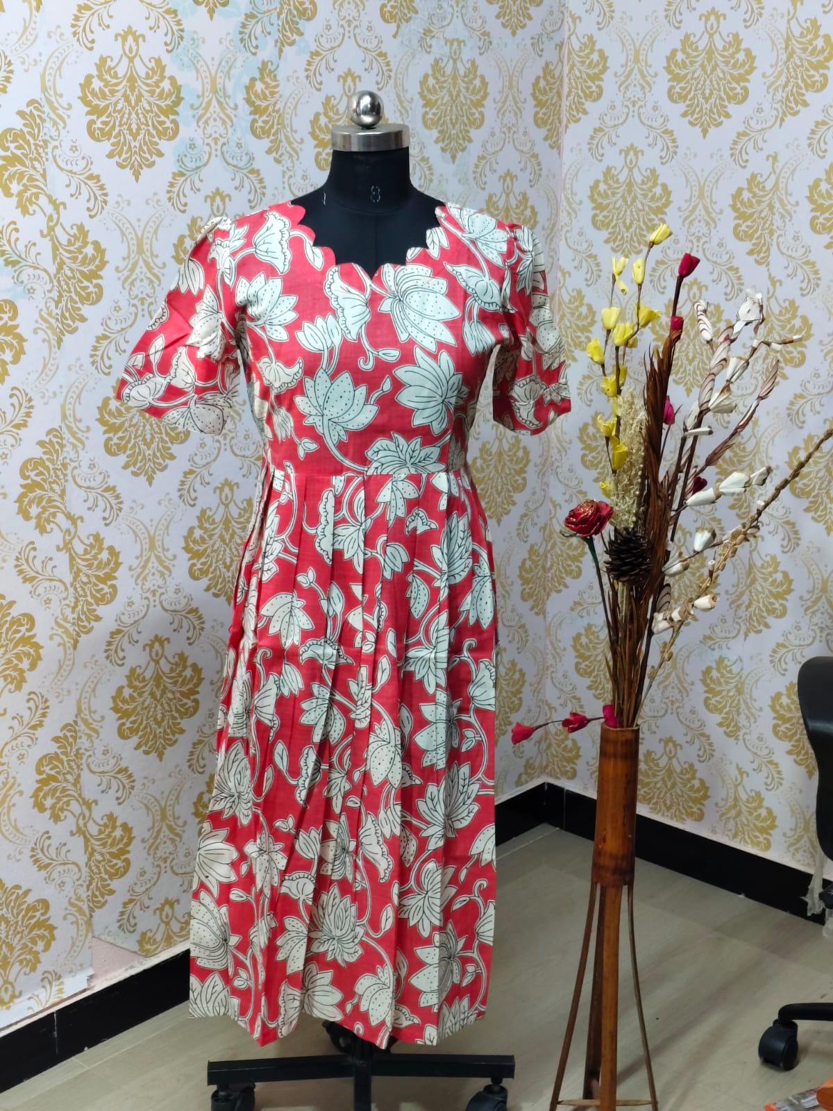 Cotton Floral Frock - CFF63