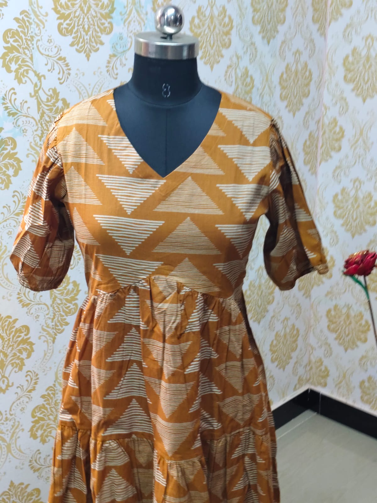 Cotton Floral Frock - CFF71