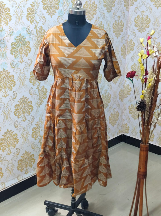 Cotton Floral Frock - CFF71