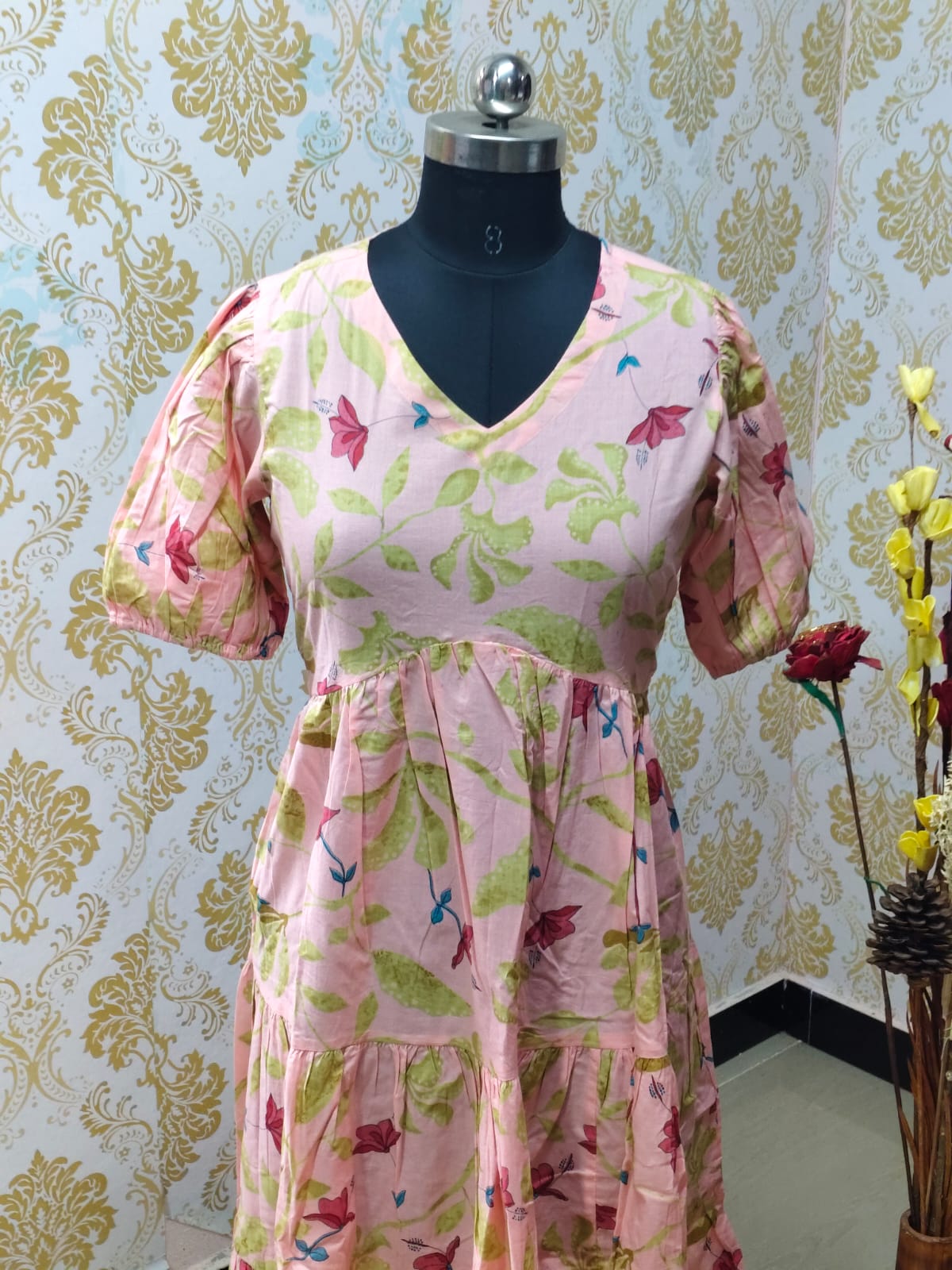 Cotton Floral Frock - CFF68