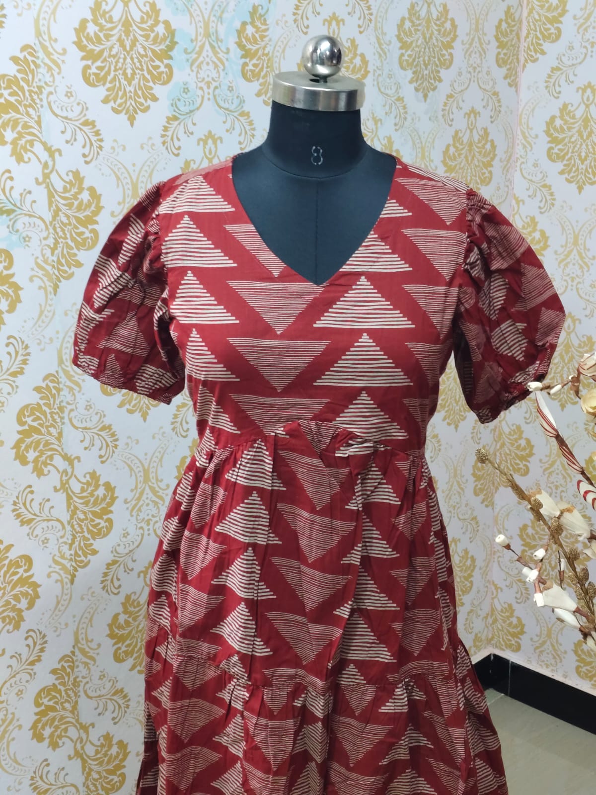 Cotton Floral Frock - CFF65