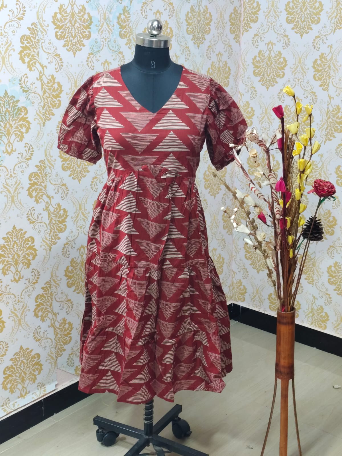 Cotton Floral Frock - CFF65