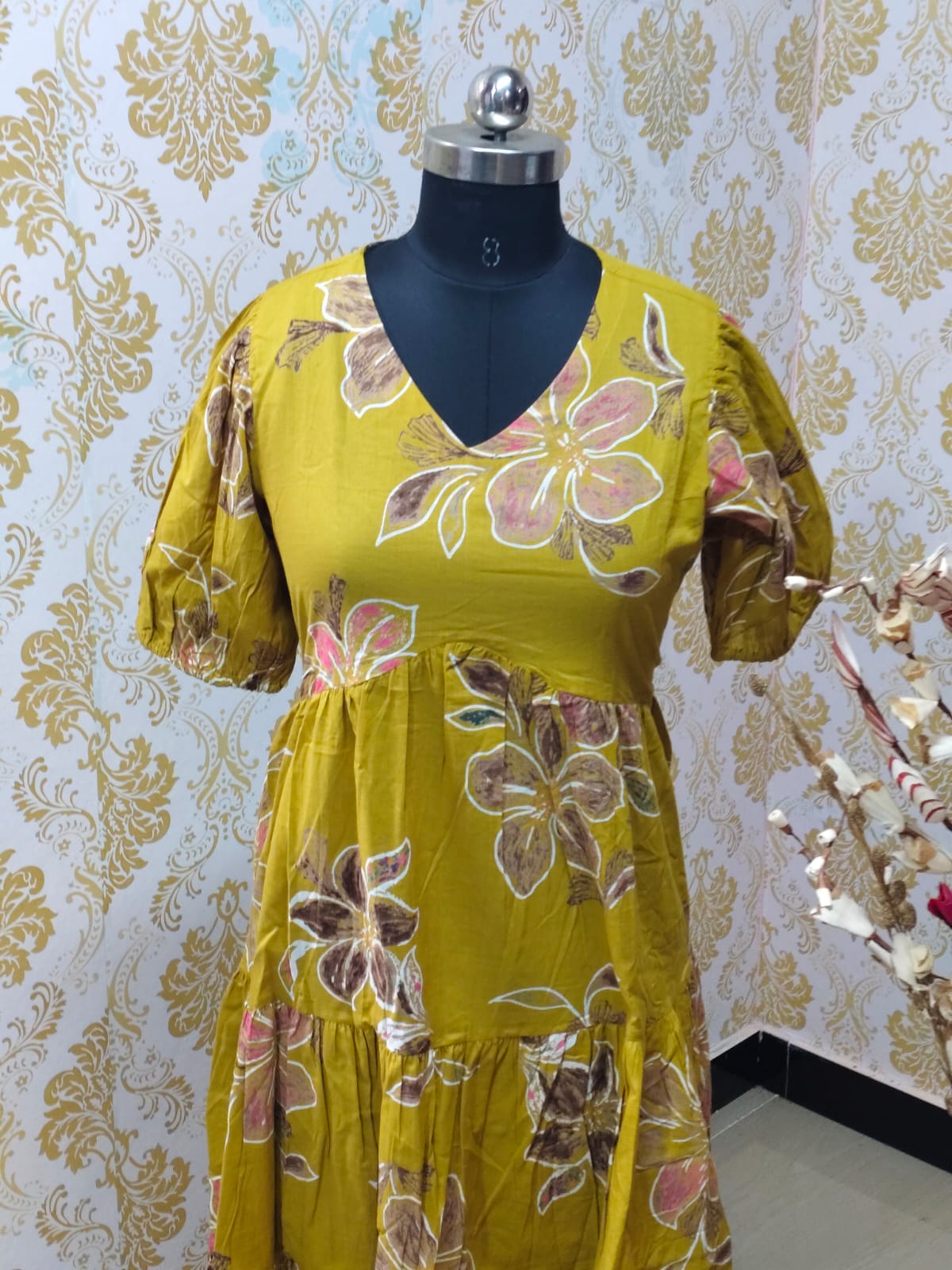 Cotton Floral Frock - CFF64