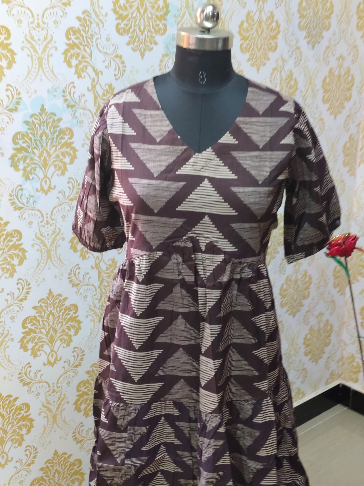 Cotton Floral Frock - CFF73