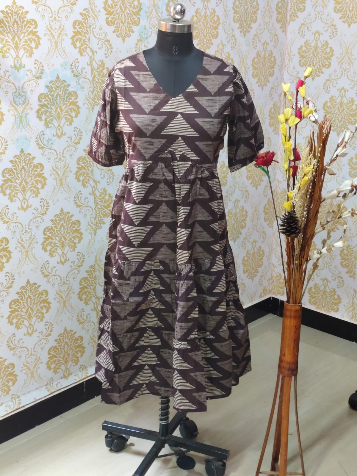 Cotton Floral Frock - CFF73