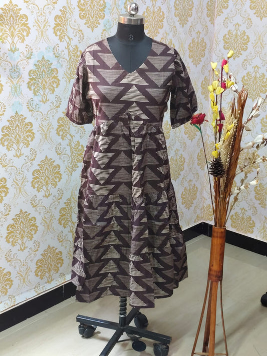 Cotton Floral Frock - CFF73