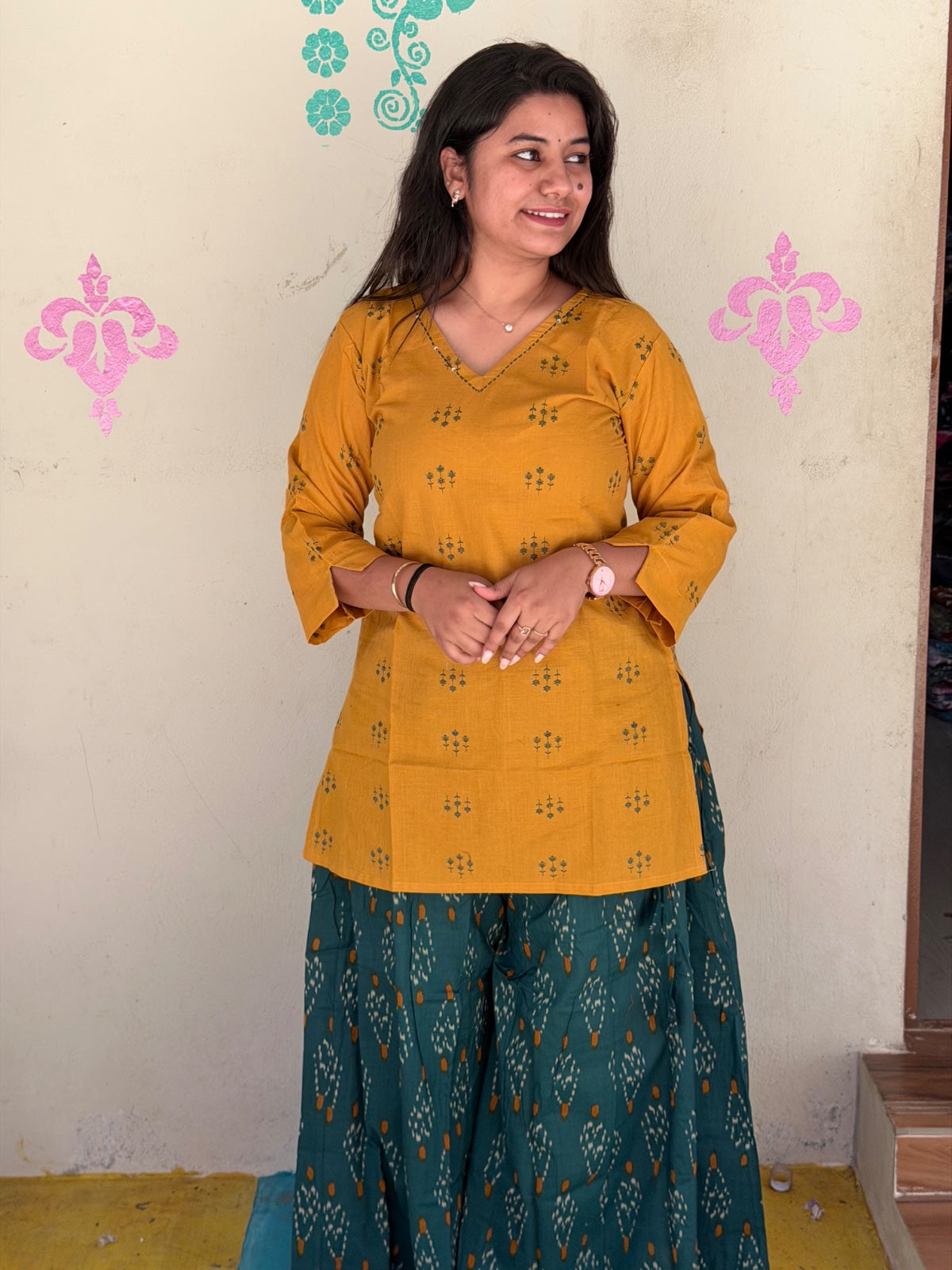 Short Kurthi With Palazzo  SKP21