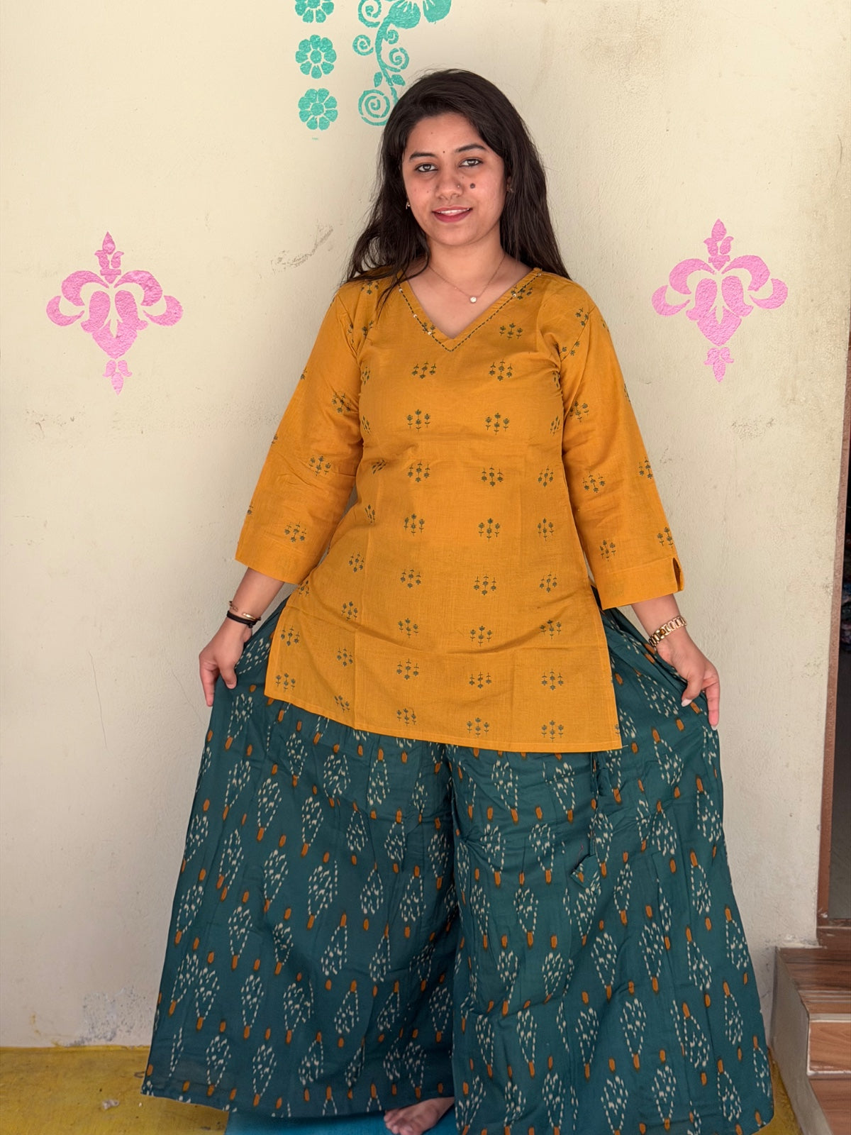 Short Kurthi With Palazzo  SKP21