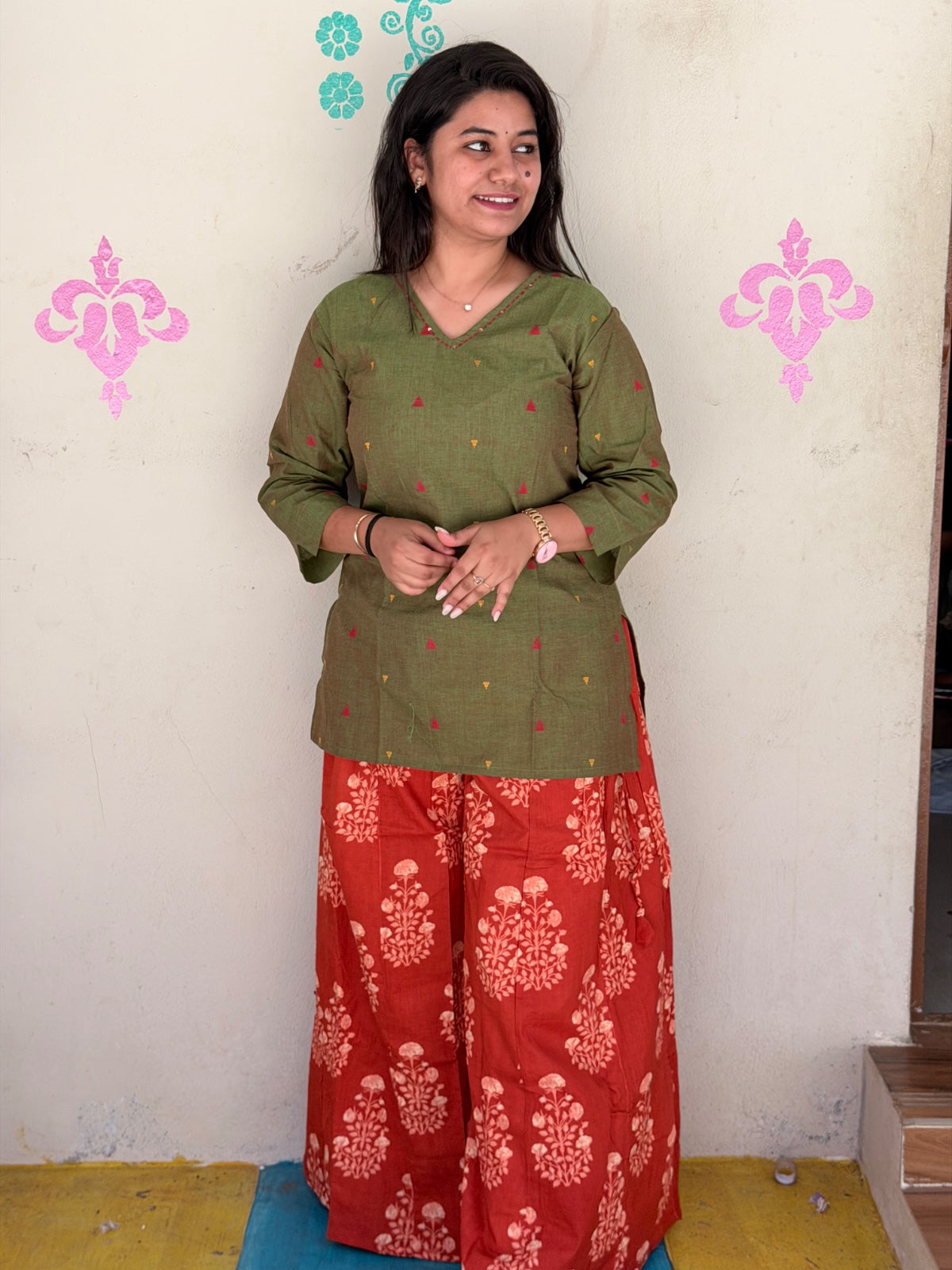 Short Kurthi With Palazzo  SKP01