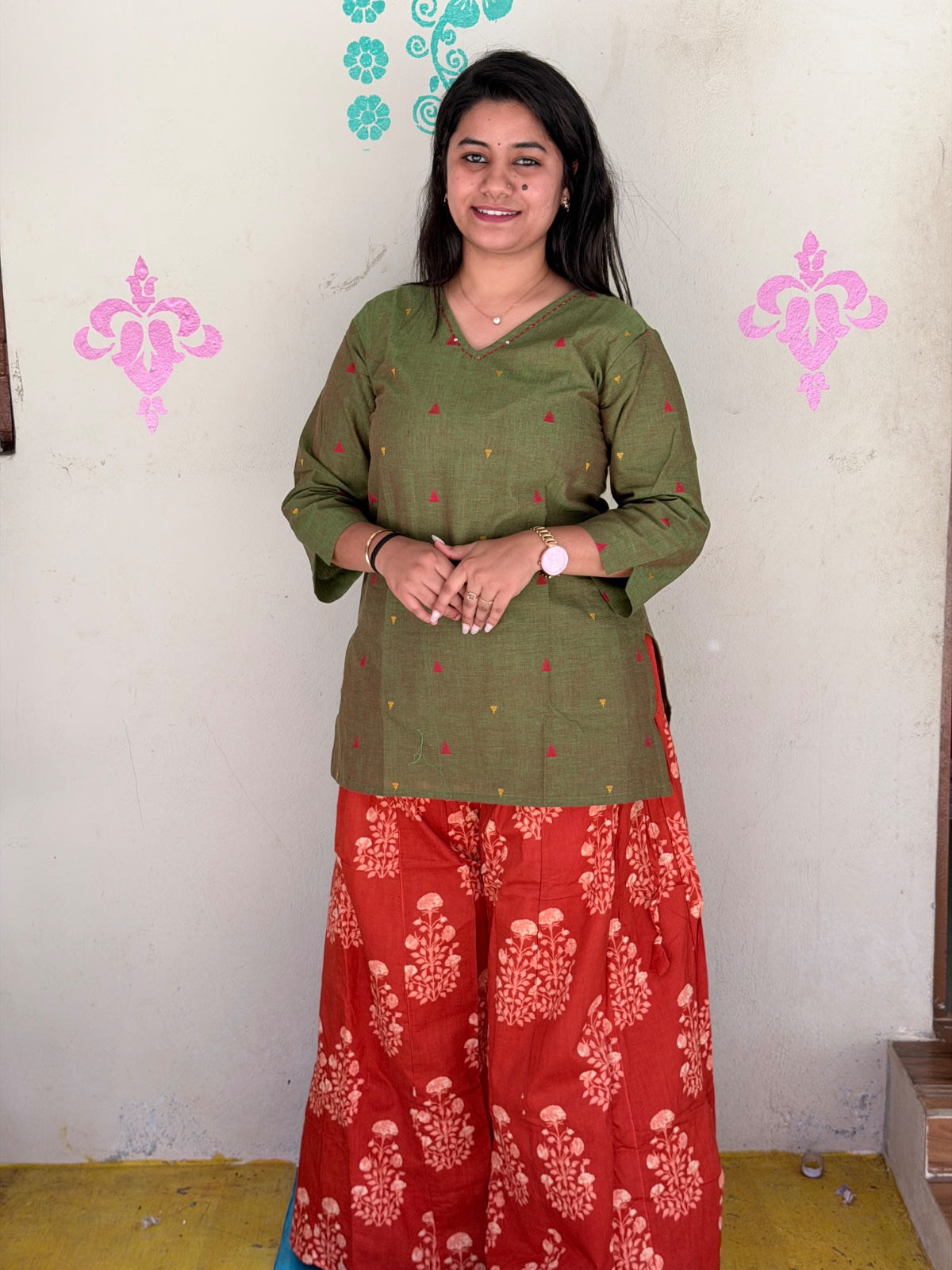 Short Kurthi With Palazzo  SKP01