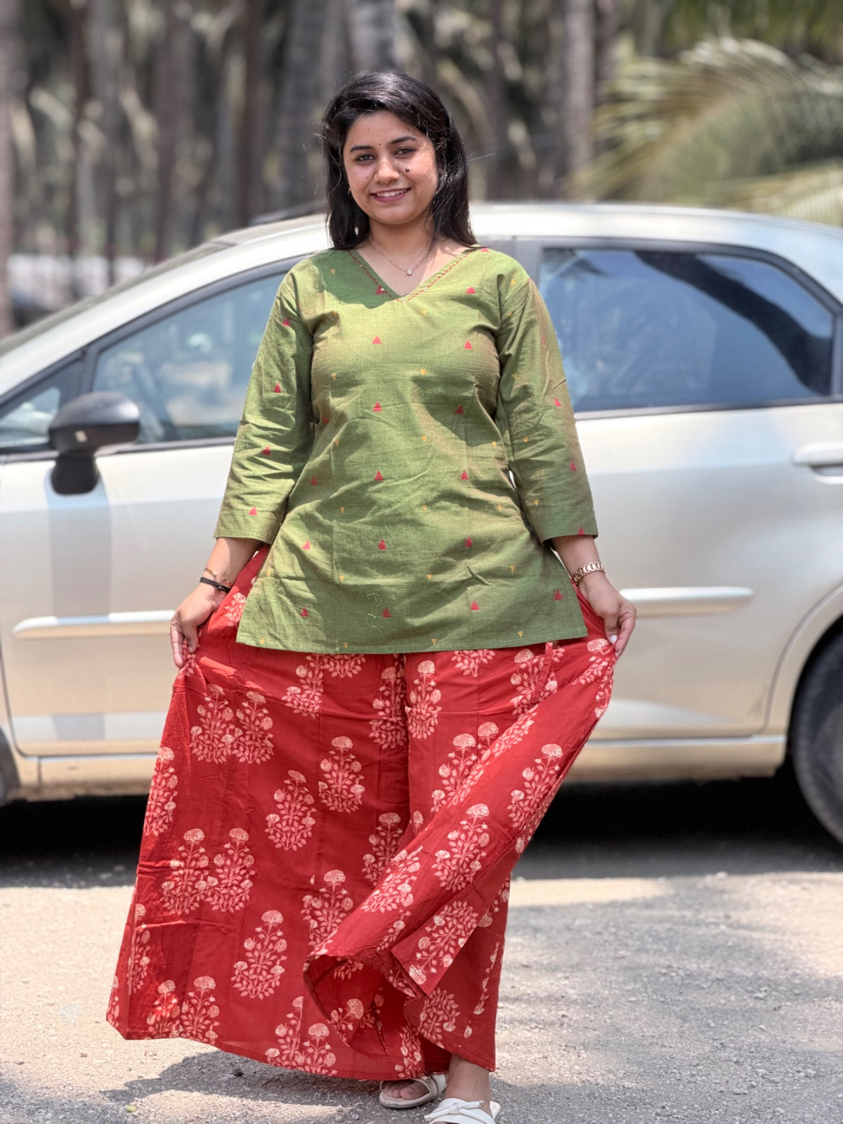 Short Kurthi With Palazzo  SKP01