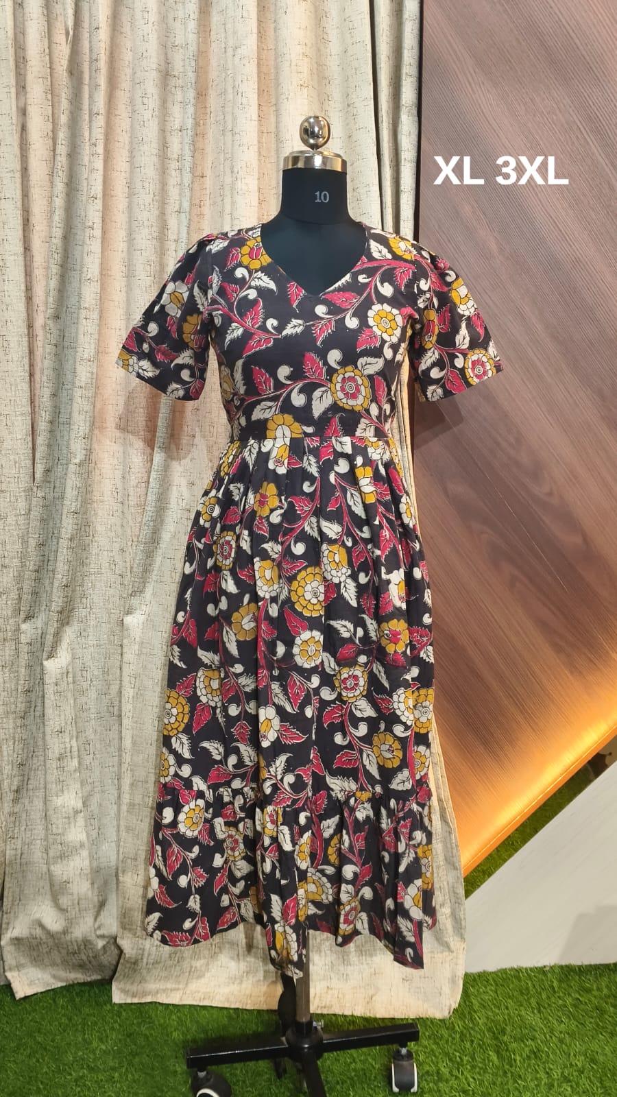 Kalamkari Anarkali Frock KAF19