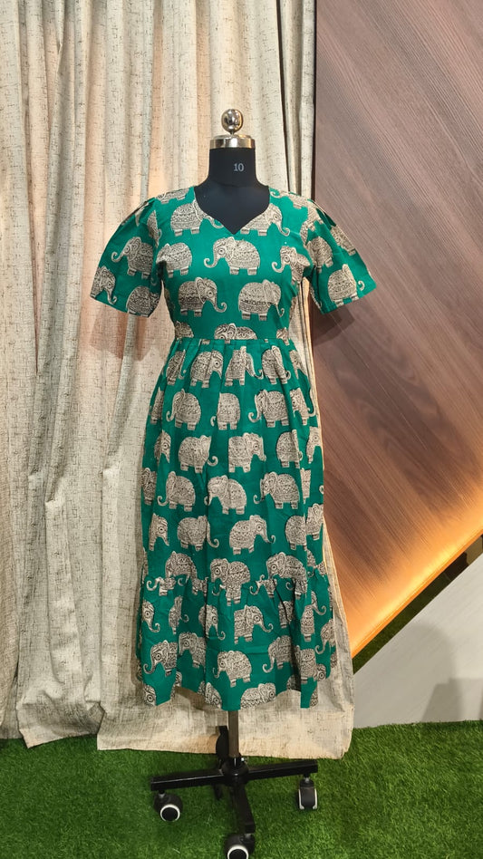 Kalamkari Anarkali Frock KAF21