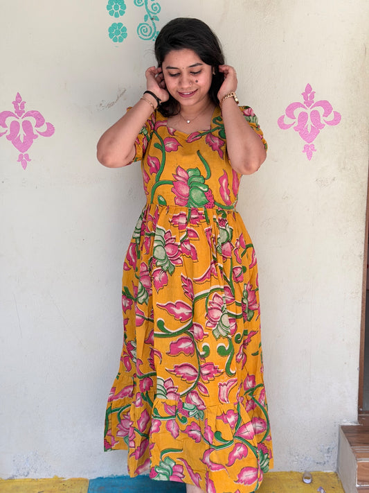 Kalamkari Anarkali Frock KAF20