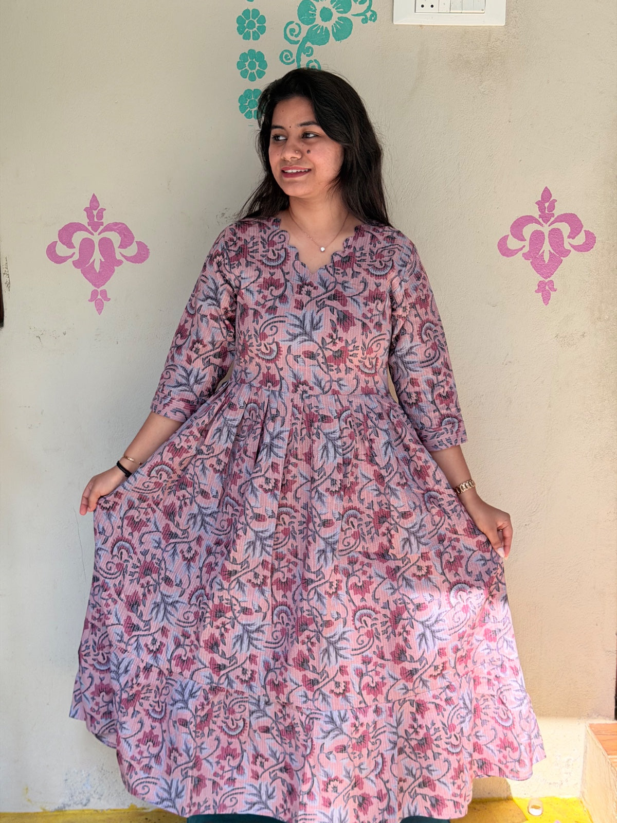 Cotton Kantha Frocks  CKF03