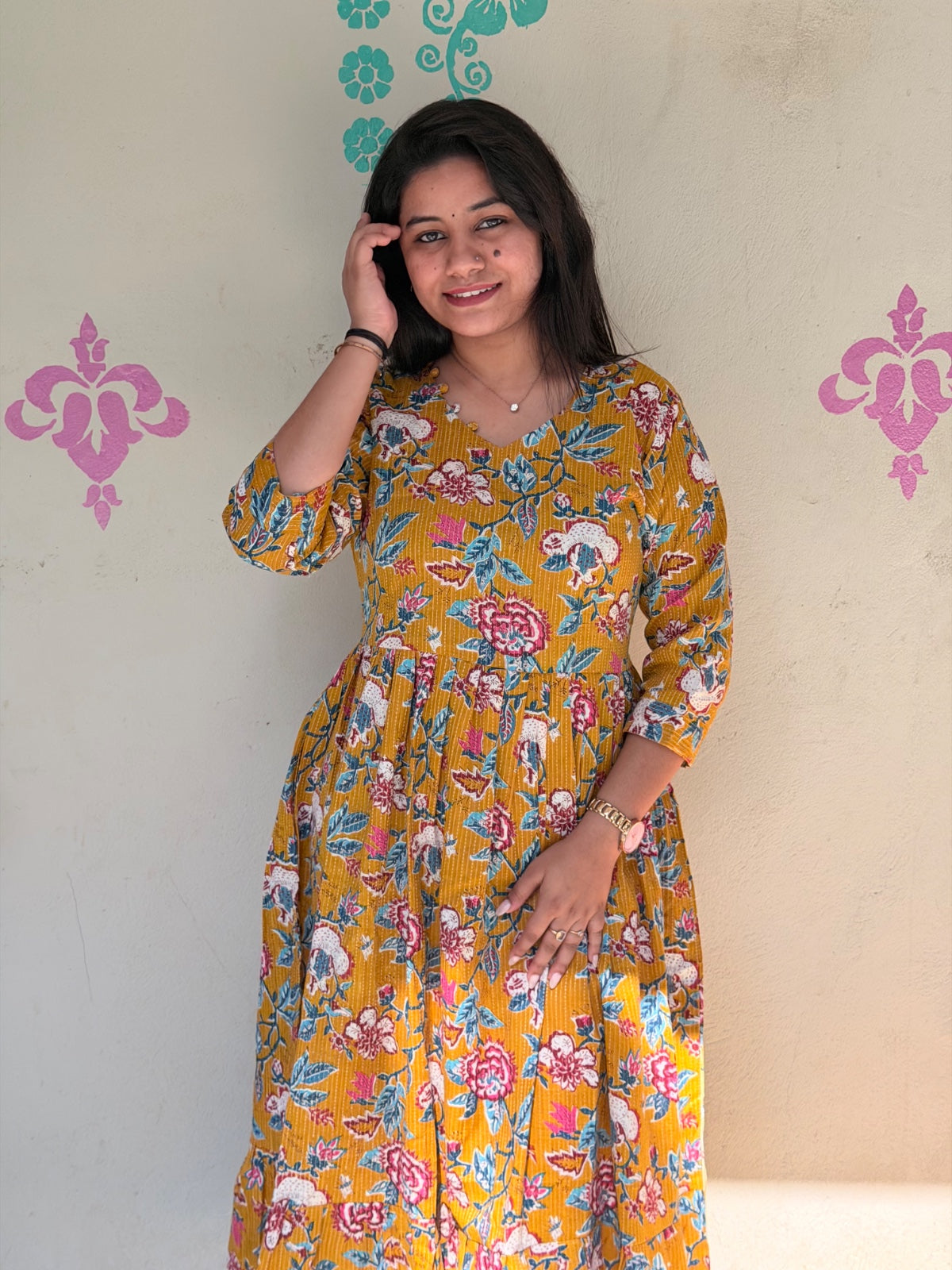 Cotton Kantha Frocks  CKF02