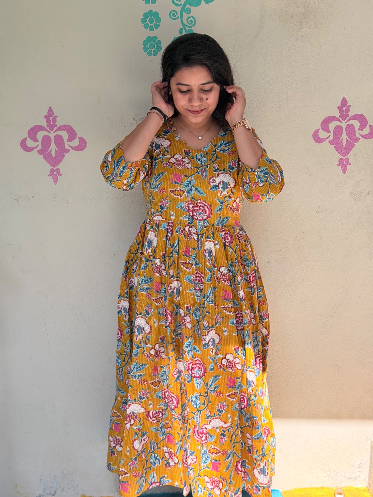 Cotton Kantha Frocks  CKF02
