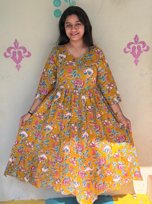 Cotton Kantha Frocks  CKF02
