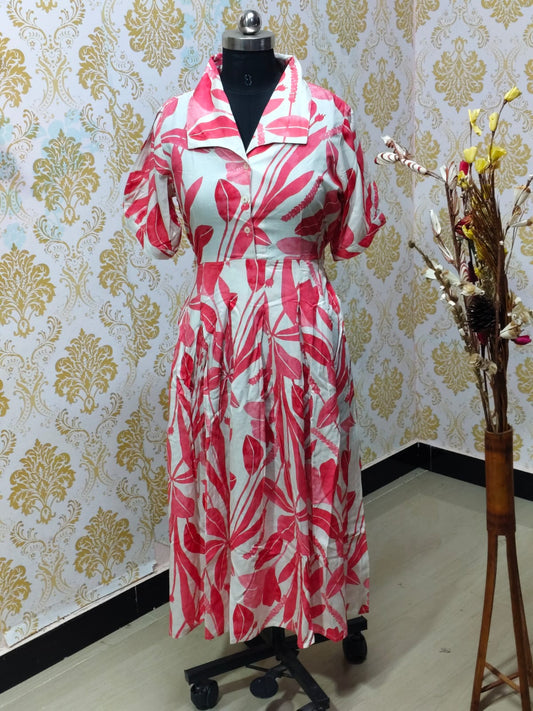 Cotton Ikkat Feeding Frock  IFF36