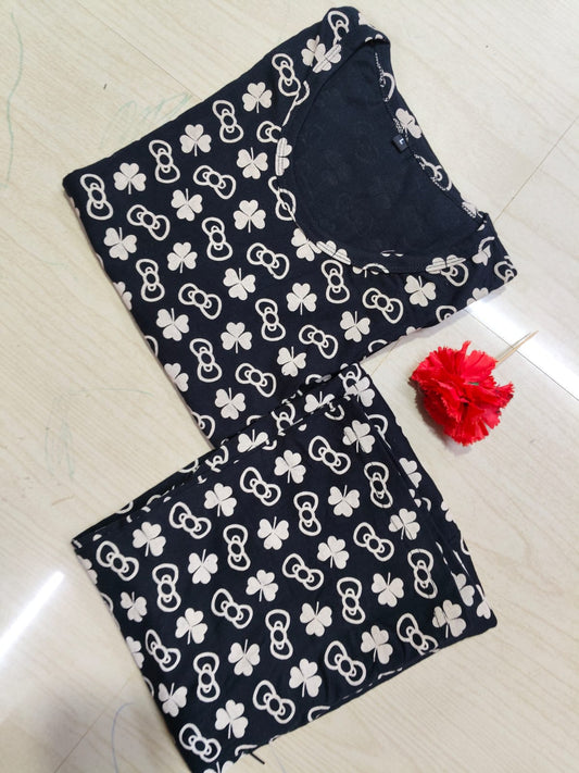 Night suits - NS241 - 3/ 4th pant