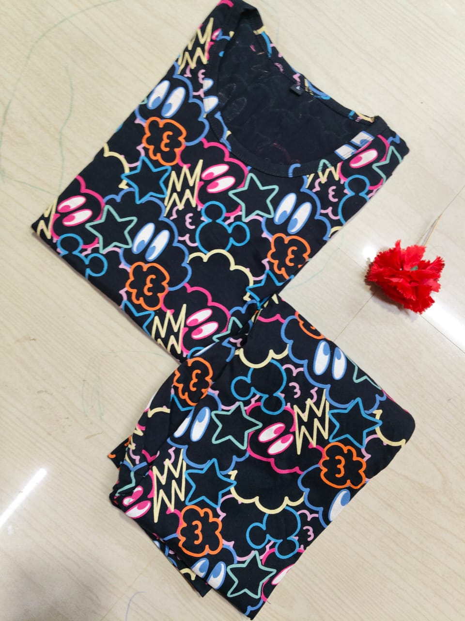 Night suits - NS242 - 3/ 4th pant