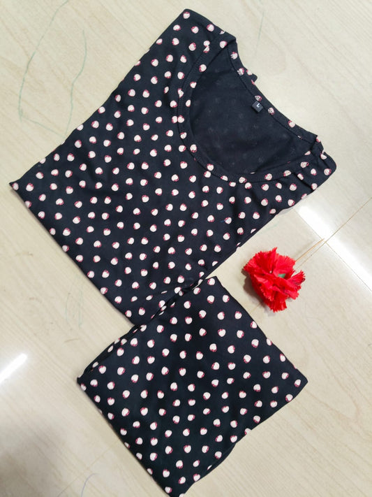 Night suits - NS243 - 3/ 4th pant