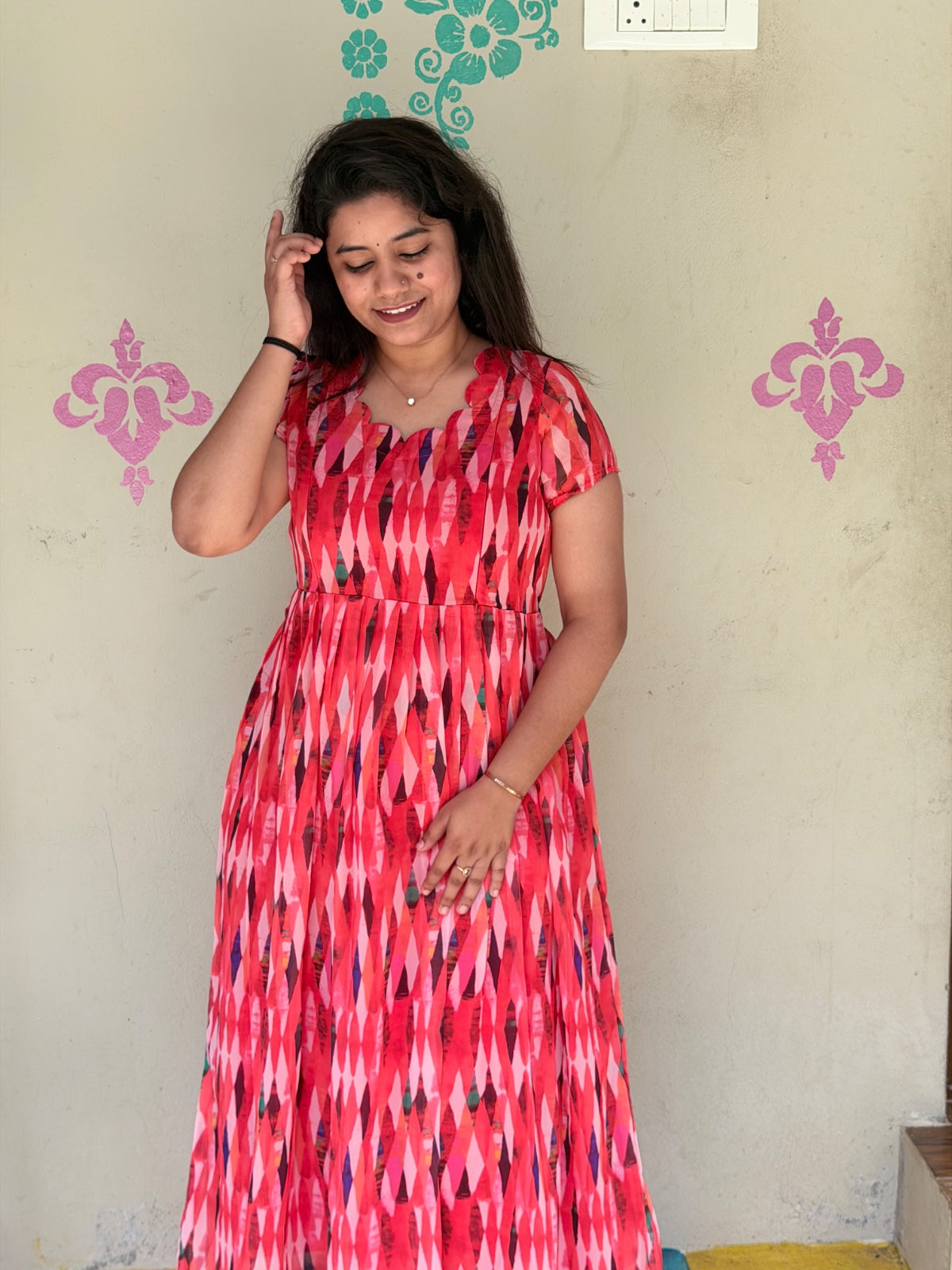 Georgette Feeding Frock GEF23