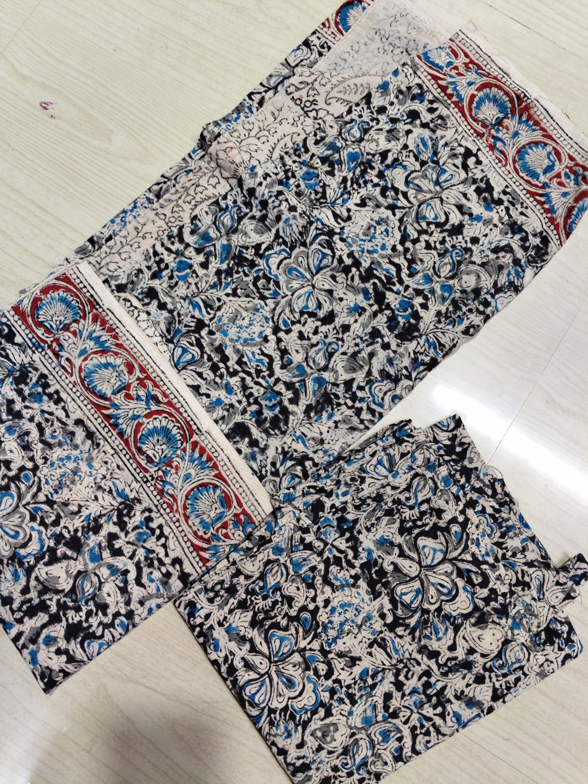 Kalamkari Phant and Dupatta KPD04
