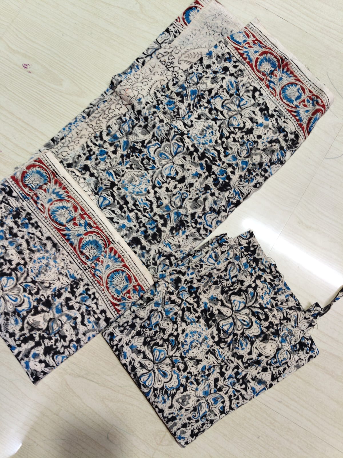 Kalamkari Phant and Dupatta KPD04