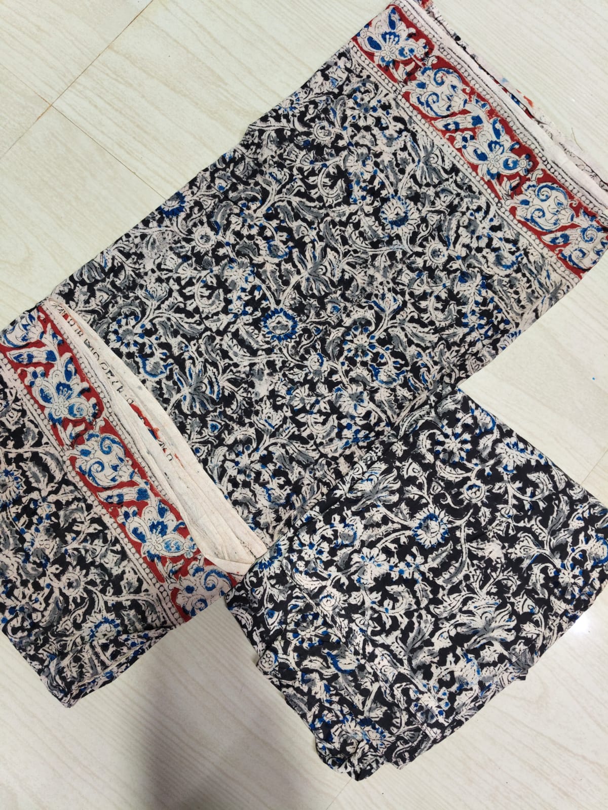 Kalamkari Phant and Dupatta KPD12
