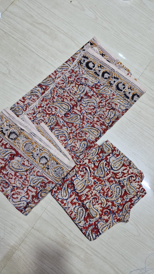 Kalamkari Phant and Dupatta KPD22