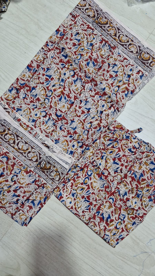 Kalamkari Phant and Dupatta KPD31