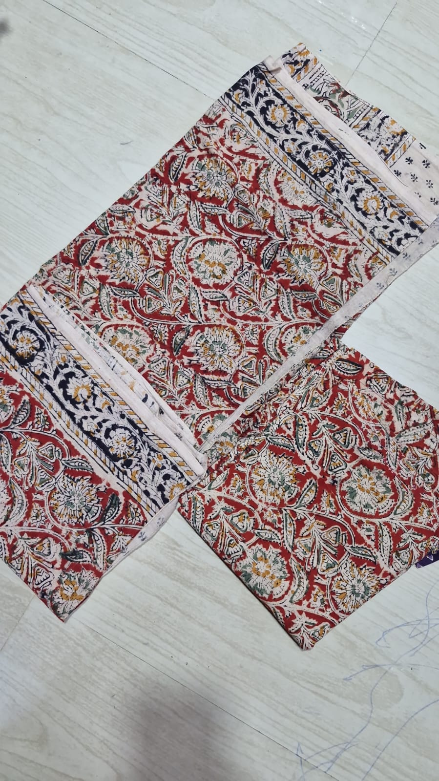 Kalamkari Phant and Dupatta KPD33