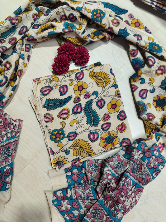 Kalamkari Top and Dupatta  RS17