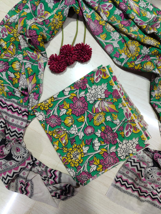 Kalamkari Top and Dupatta  RS19