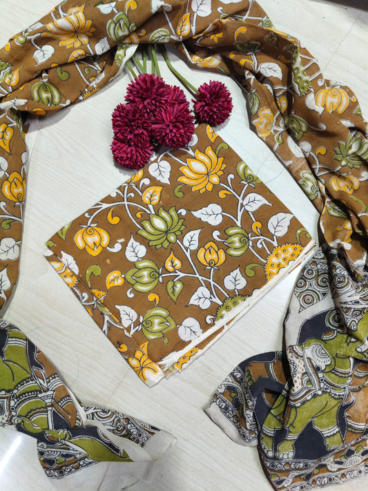 Kalamkari Top and Dupatta  RS22