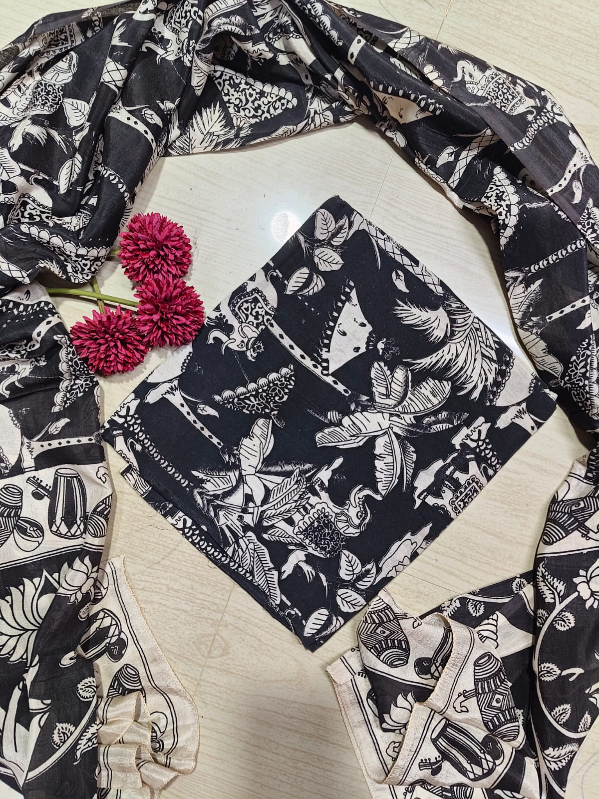 Chennuri Silk Top with Dupatta  RS25