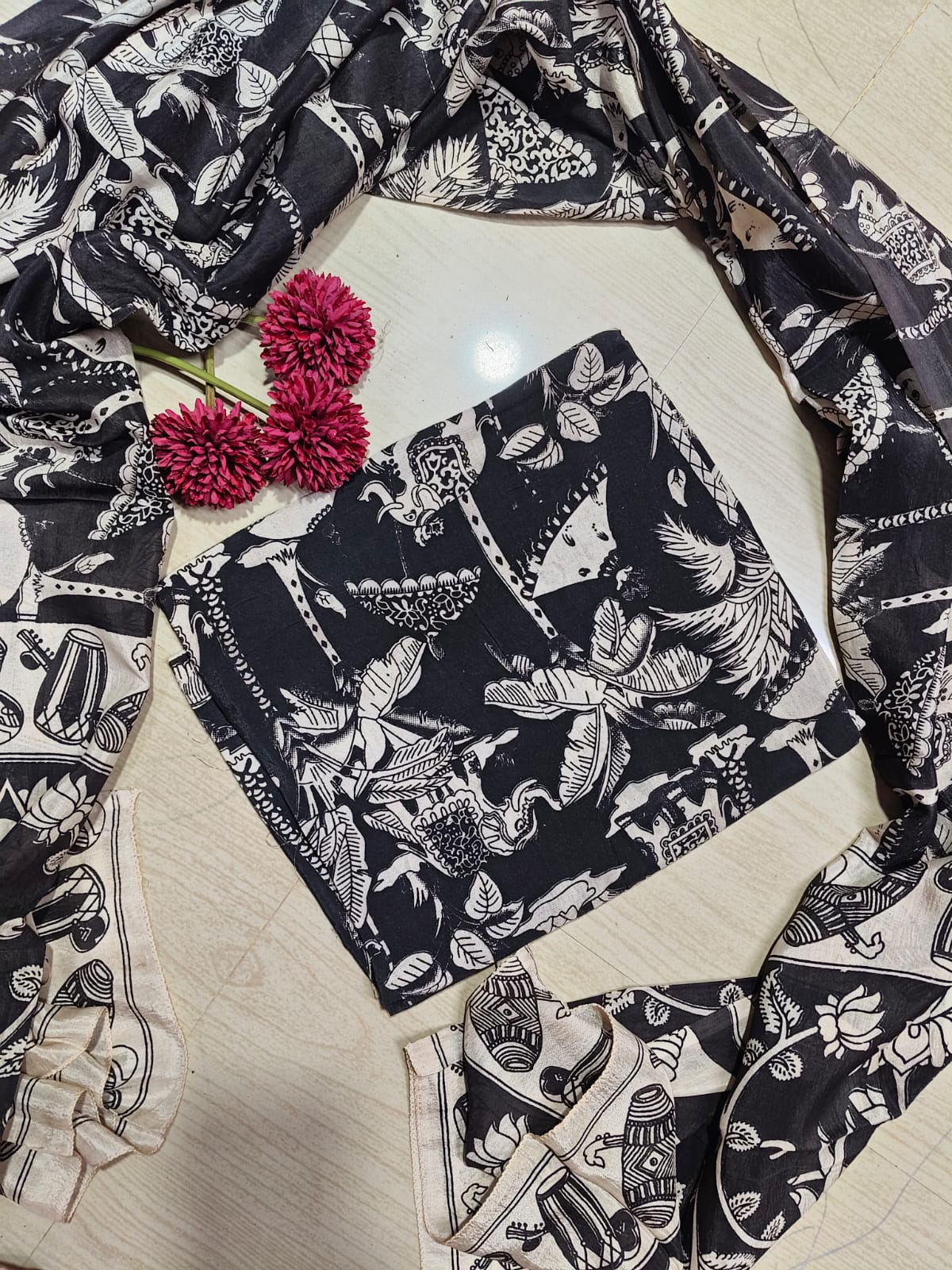 Chennuri Silk Top with Dupatta  RS25