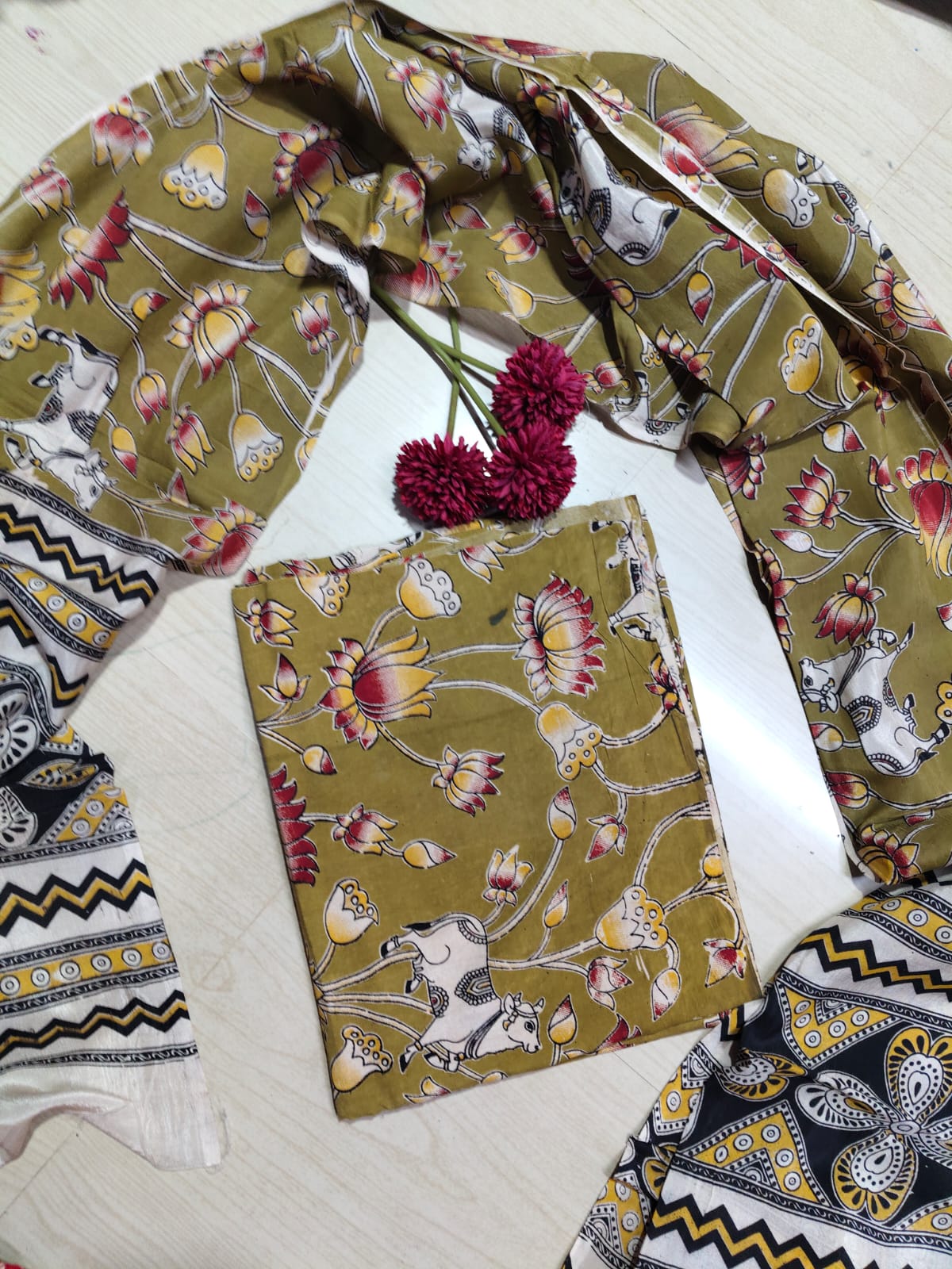 Chennuri Silk Top with Dupatta  RS26