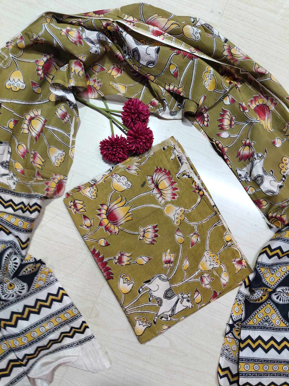 Chennuri Silk Top with Dupatta  RS26