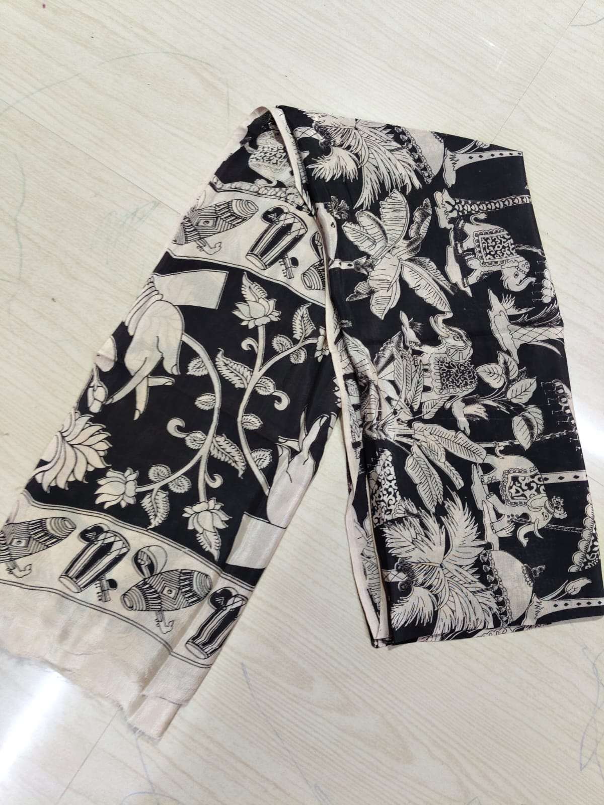 Kalamkari Duppatas (Cotton & Silk) KZD32
